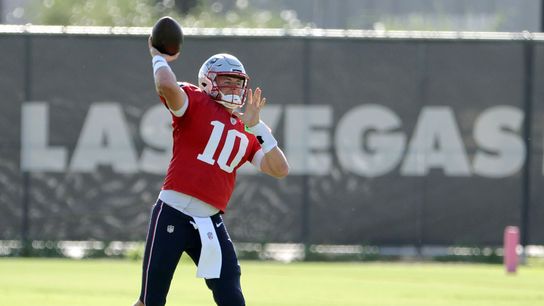 Bedard: Patriots Camp Report 08.24.22 - Offense flexes muscles behind Mac Jones taken at Raiders Headquarters (Patriots)